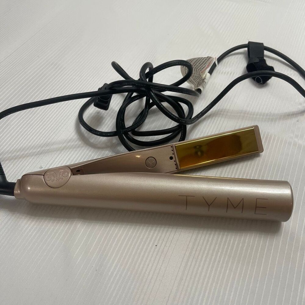 Tyme Iron Original 2-in-1 Hair Curler and Straightener Rose Gold 120-240V TESTED